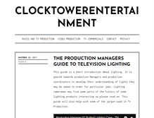 Tablet Screenshot of clocktowerentertainment.com